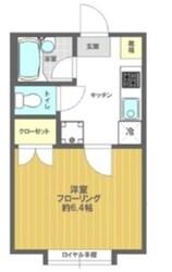 210アパートメントBの物件間取画像